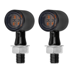 LA023710 HCmotorku Black-Smoke 2-in-1 Mini LED Motorcycle Indicators & Brake Lights for Harley Honda