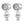 LA023711 HCmotorku Chrome-Clear 2-in-1 Mini LED Motorcycle Indicators & Brake Lights for Harley Honda