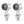 LA023712 HCmotorku Chrome-Smoke 2-in-1 Mini LED Motorcycle Indicators & Brake Lights for Harley Honda