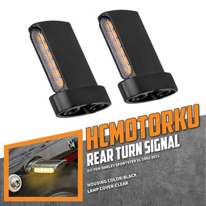 LA023802_HCmotorku_Black-Clear Universal Mini Turn Signals Light for Harley Sportster XL ‘92-’22 Honda Yamaha