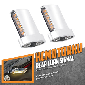 LA023807_HCmotorku_Chrome-Clear Universal Mini Turn Signals Light for Harley Sportster XL ‘92-’22 Honda Yamaha