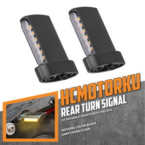 LA023813_HCmotorku_Black-Clear Universal Mini Turn Signals Light for Harley Sportster XL ‘92-’22 Honda Yamaha