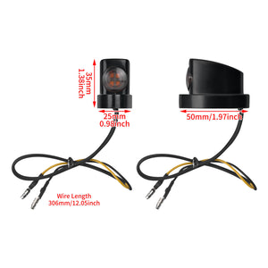 LA023901 HCmotorku LED Amber Turn Signals for Harley Sportster '92-'22 Size