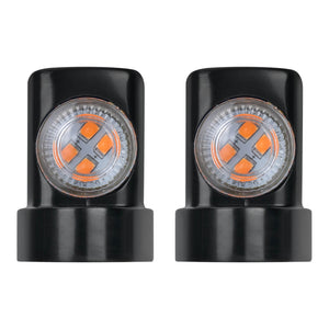 LA023902_HCmotorku_High-Intensity Micro LED Amber Turn Signals for Harley Sportster '92-'22 Black-Clear