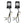 LA023906_HCmotoku 2-in-1 Micro Rear Turn Signals Indicators For Harley Sportster XL ‘92-’22 Black clear