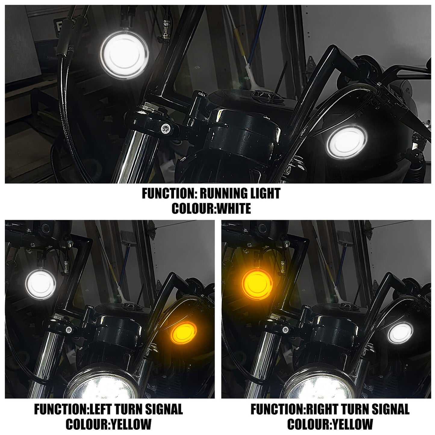 LA0242 HCmotorku Turn Signals Lights For Harley Sportster Effect