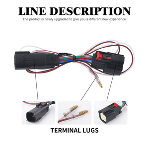 LA024501 HCmotorku Tour-Pak Side Marker Turn Signal Light Smoke For Harley Touring '06-Up