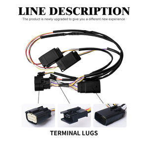 LA024701 HCmotorku Saddlebag LED Lights Brake Lights for Harley Touring Connector