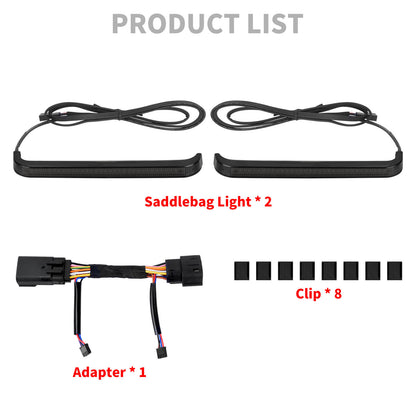 LED Flowing Brake Turn Signal Saddlebag Light For Harley Touring CVO Street Glide Road Glide ST 2023-UP | HCmotorku