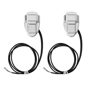 LA025102 HCmotorku LED Chrome Mini LED Brake Lights Turn Signal Tail Lights for Harley Dyna ‘00-’17 Softail ‘00-’25 Street Bob Fat Bob Fat Boy Heritage Classic