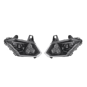 LA025401 HCmotorku High-Visibility LED Headlamp Assembly with White DRL for Can-Am Maverick X3