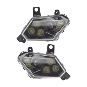 LA025401 HCmotorku High-Visibility LED Headlamp Assembly with White DRL for Can-Am Maverick X3