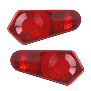 LA025501 HCmotorku Heavy-Duty Rear Tail Light Lens Covers for Polaris RZR & Sportsman Red