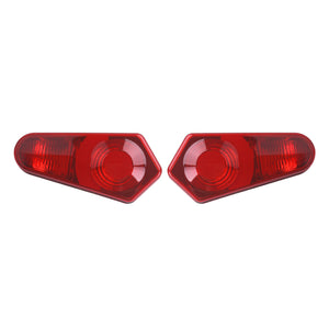 LA025501 HCmotorku Heavy-Duty Rear Tail Light Lens Covers for Polaris RZR & Sportsman Red