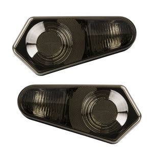 LA025502 HCmotorku Heavy-Duty Rear Tail Light Lens Covers for Polaris RZR & Sportsman Smoke