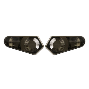 LA025502 HCmotorku Heavy-Duty Rear Tail Light Lens Covers for Polaris RZR & Sportsman Smoke