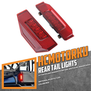 LA025701 HCmotorku High-Output 2-in-1 LED Brake & Running Lights for Polaris Ranger & General ‘13-’19 Red