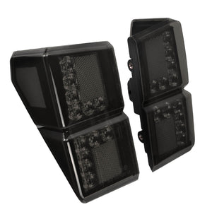 LA026002 HCmotorku Premium Custom LED Tail Light Upgrade for Polaris Ranger 1000 XP Crew Smoke