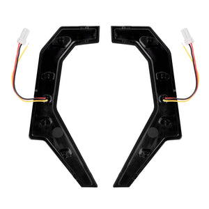 LA026402 HCmotorku High-Visibility LED Fang Lights & Front Turn Signals for Polaris RZR Models Smoke