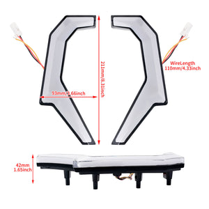 LA0264_HCmotorku_ Fang Lights & Front Turn Signals for Polaris  Size