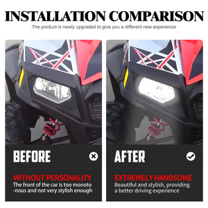 LA026601 HCmotorku LED Headlight Upgrade for Polaris Sportsman 400 500 570 800 850 XP ‘09-’14