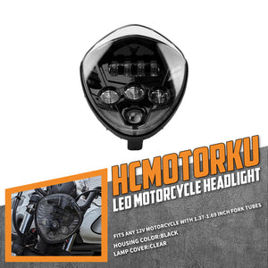 LA026701_HCmotorku_Ultra-Bright 12V Universal LED Headlight Upgrade for Harley & Cruisers