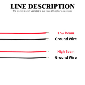 LA0267 HCmotorku LED Headlight Upgrade for Harley Wire