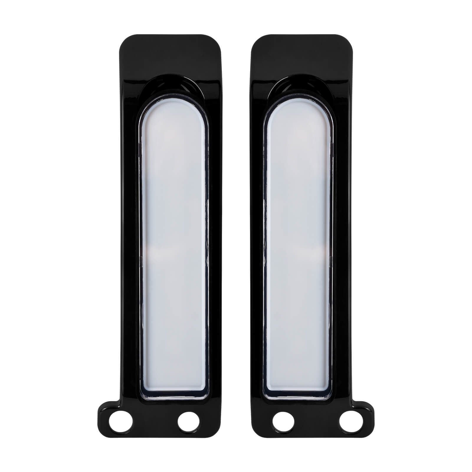LA027101_HCmotorku_Black Housing Clear Lens LED Saddlebag Filler Tail Lights Turn Brake Signals for Harley Touring ‘14-Up