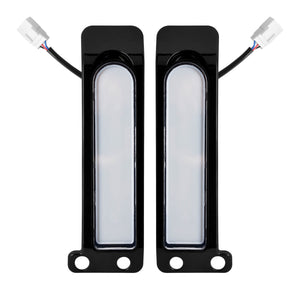 LA027101_HCmotorku_Black Housing Clear Lens LED Saddlebag Filler Tail Lights Turn Brake Signals for Harley Touring ‘14-Up