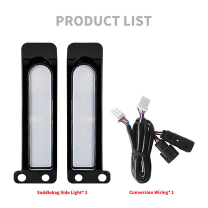 LA027101_HCmotorku_Black Housing Clear Lens LED Saddlebag Filler Tail Lights Turn Brake Signals for Harley Touring ‘14-Up Product List