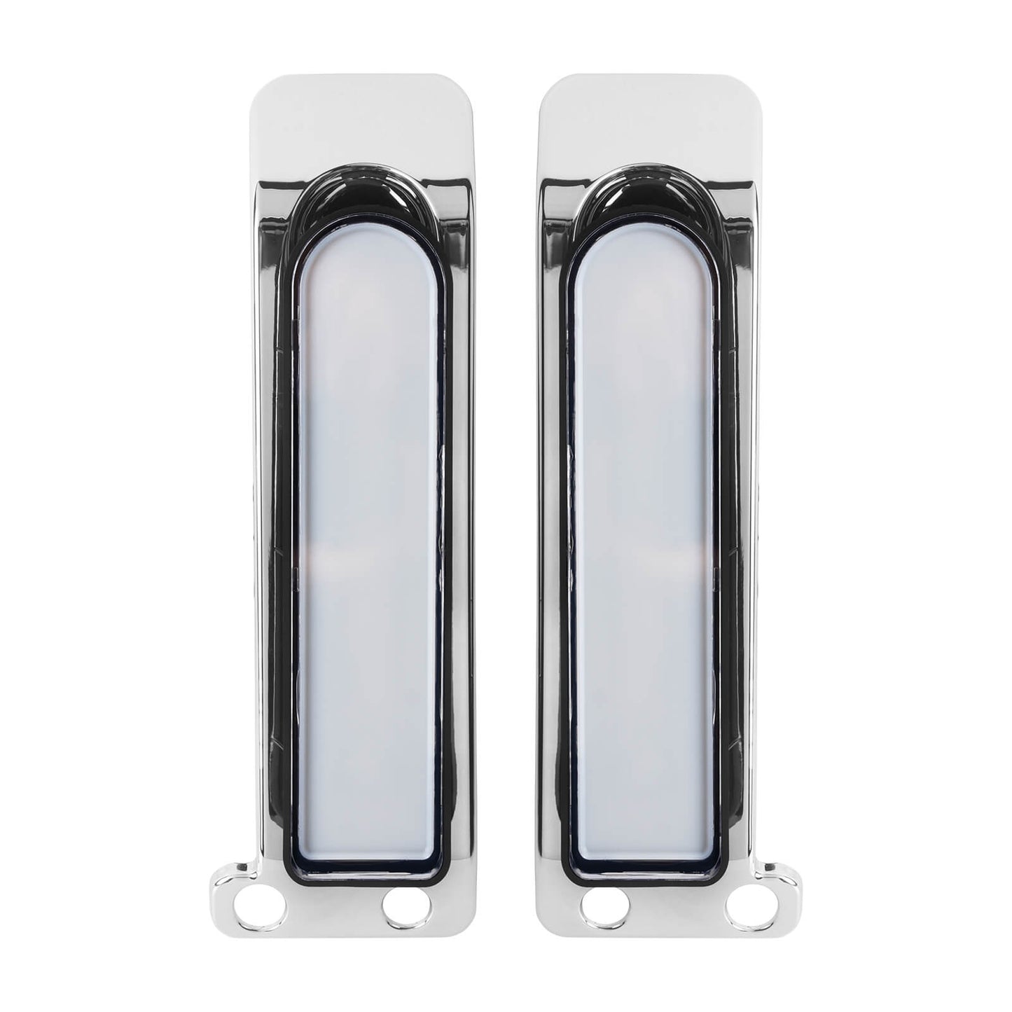 LA027103_HCmotorku_Chrome Housing Clear Lens LED Saddlebag Filler Tail Lights Turn Brake Signals for Harley Touring ‘14-Up