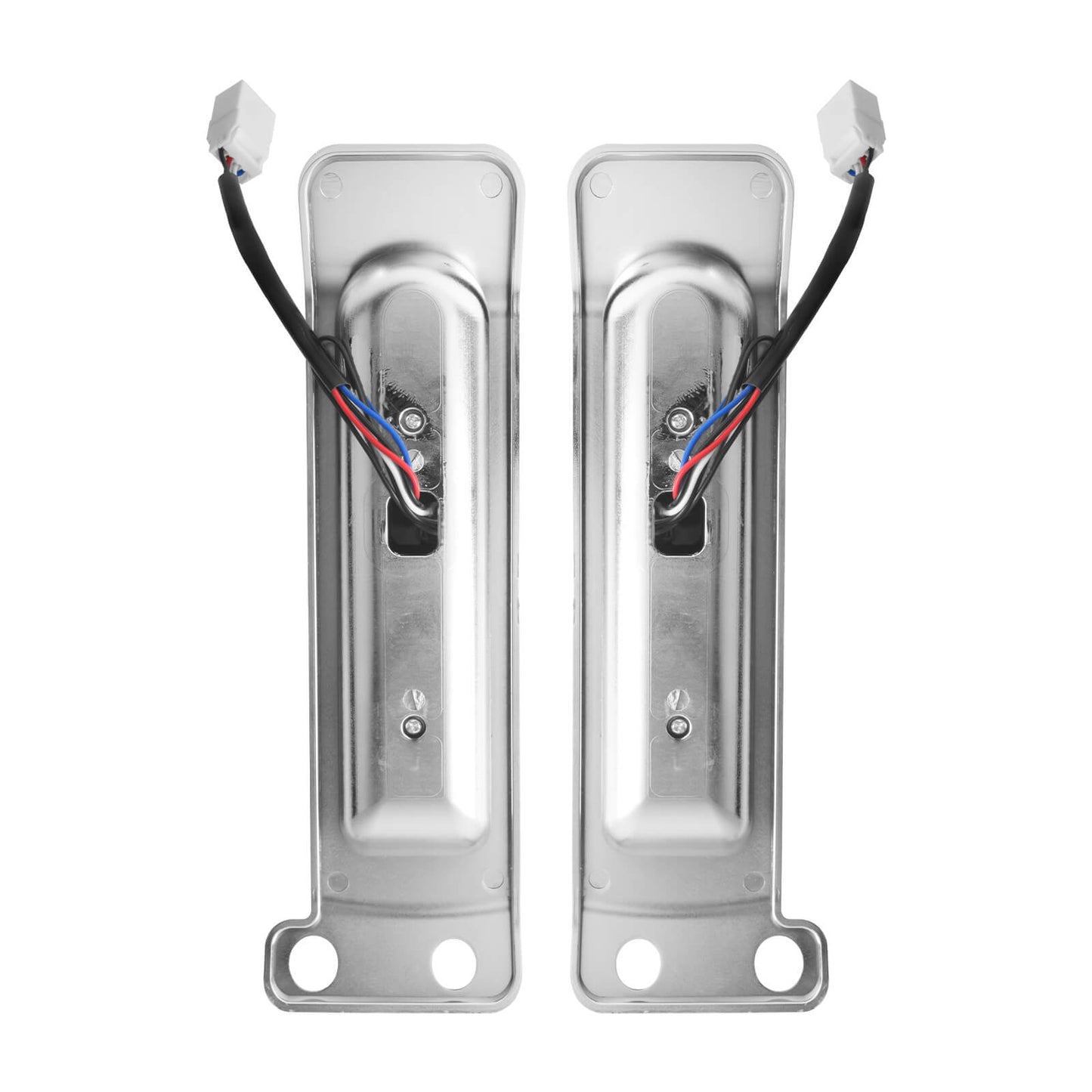 LA027103_HCmotorku_Chrome Housing Clear Lens LED Saddlebag Filler Tail Lights Turn Brake Signals for Harley Touring ‘14-Up 