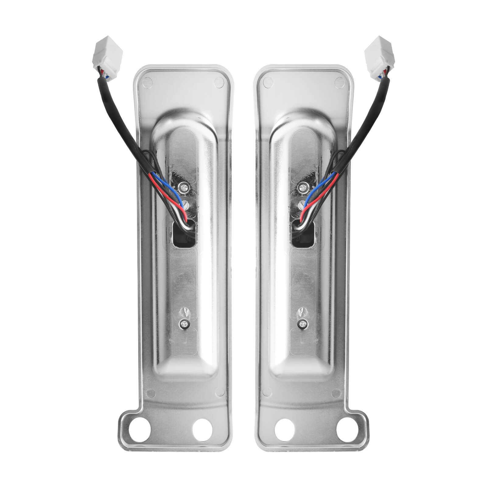 LA027103_HCmotorku_Chrome Housing Clear Lens LED Saddlebag Filler Tail Lights Turn Brake Signals for Harley Touring ‘14-Up 