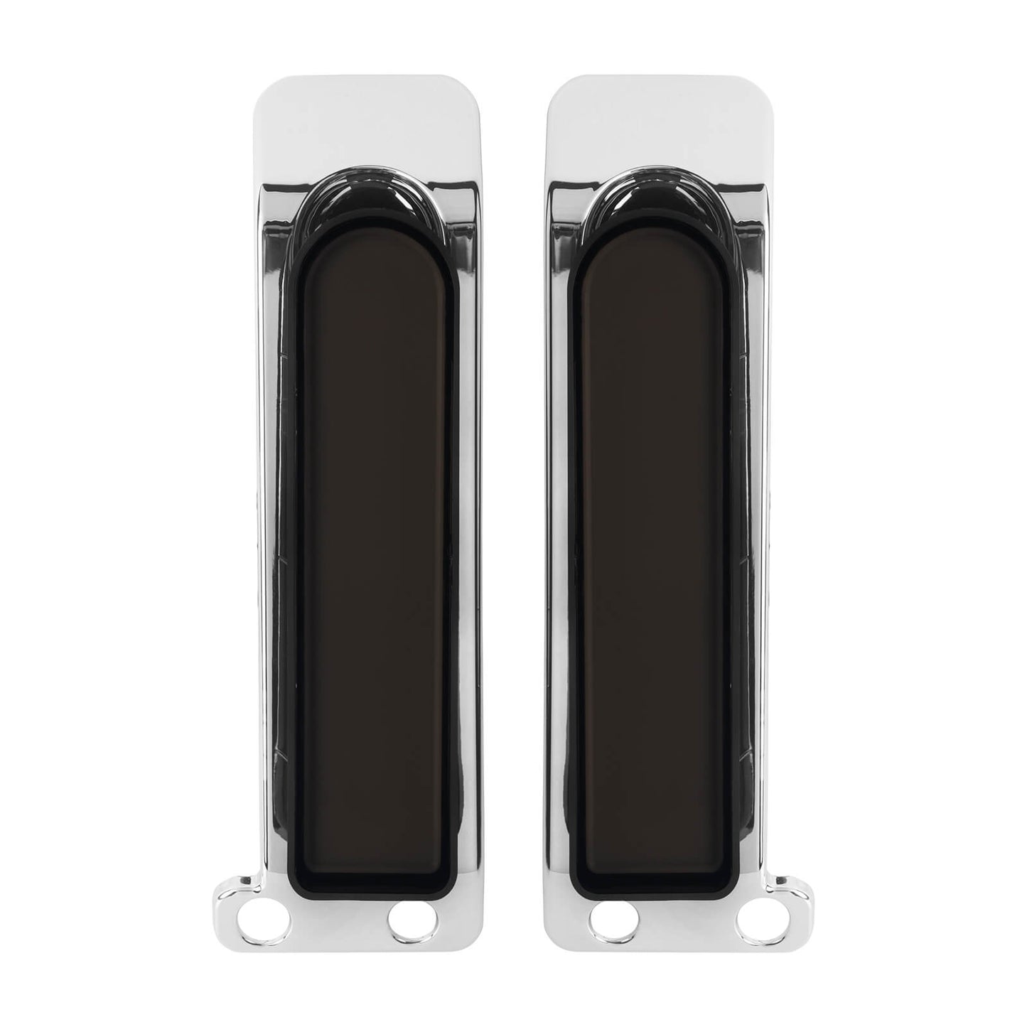 LA027104_HCmotorku_Chrome Housing Smoke Lens LED Saddlebag Filler Tail Lights Turn Brake Signals for Harley Touring ‘14-Up