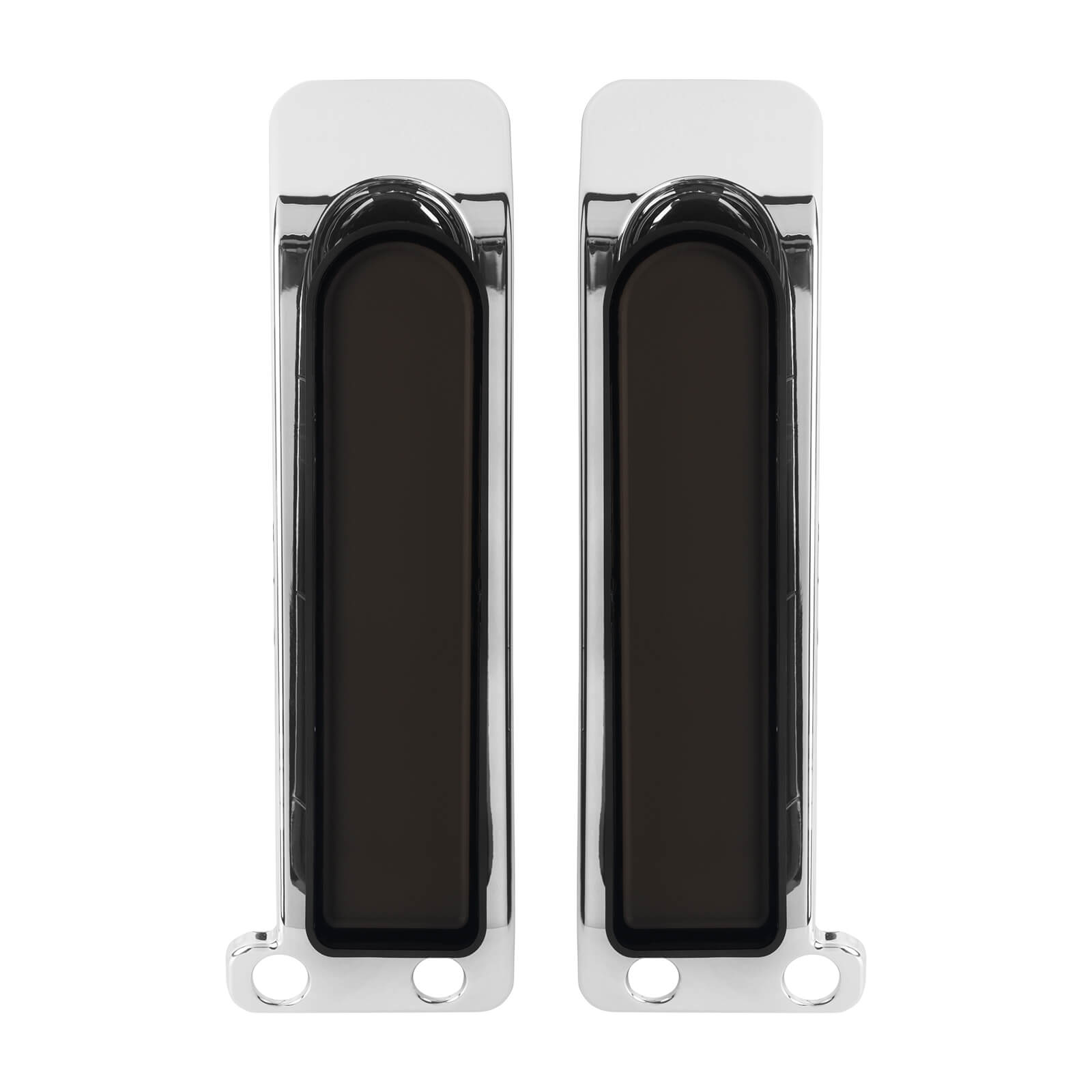 LA027104_HCmotorku_Chrome Housing Smoke Lens LED Saddlebag Filler Tail Lights Turn Brake Signals for Harley Touring ‘14-Up