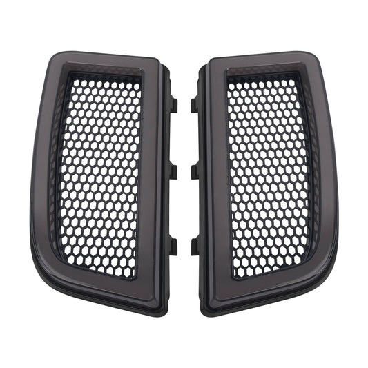 LA027201 HCmotorku LED Black&Grey Fairing Lower Grills Turn Signals Running Lights for Harley Touring ‘14-’24 Electra Glide Street Glide Road Glide Ultra Limited