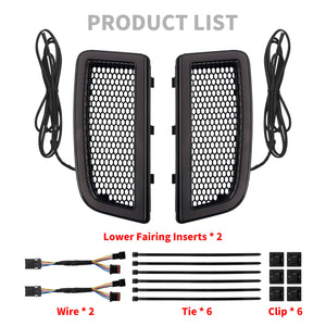 LA027201 HCmotorku LED Black&Grey Fairing Lower Grills Turn Signals Running Lights for Harley Touring ‘14-’24 Electra Glide Street Glide Road Glide Ultra Limited Product List