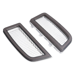 LA027202 HCmotorku LED Chrome&Grey Fairing Lower Grills Turn Signals Running Lights for Harley Touring ‘14-’24 Electra Glide Street Glide Road Glide Ultra Limited