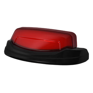 LA027301 HCmotorku Black-Red LED Rear Fender Light Tail Light for Harley Touring ‘14-’23