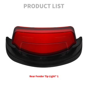 LA027301 HCmotorku Black-Red LED Rear Fender Light Tail Light for Harley Touring ‘14-’23 Product List