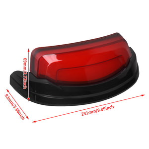 LA027301 HCmotorku Black-Red LED Rear Fender Light Tail Light for Harley Touring ‘14-’23 Size