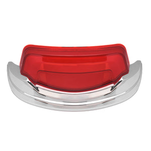 LA027303 HCmotorku Chrome-Red LED Rear Fender Light Tail Light for Harley Touring ‘14-’23