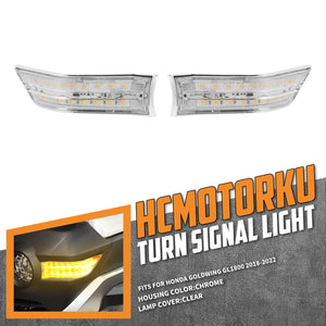 LA027701 HCmotorku Ultra-Bright LED Turn Signal Indicator Lights For Honda Gold Wing GL1800 ‘18-’22