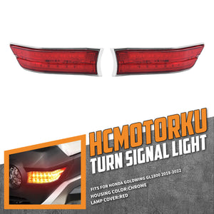 LA027703 HCmotorku Ultra-Bright LED Turn Signal Indicator Lights For Honda Gold Wing GL1800 ‘18-’22 