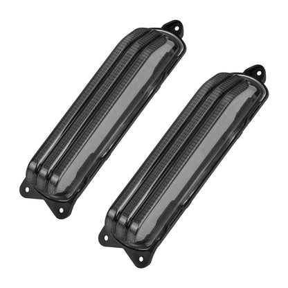 LA028402 HCmotorku Grey LED Fender Tail Lights Turn Signal Brake Signal For Harley Touring ‘14-Up CVO Road Glide Street Glide Road King