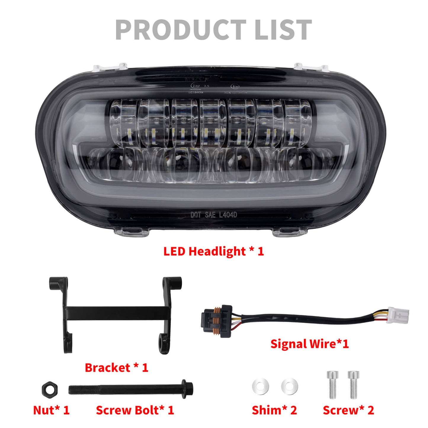LA028601_HCmotorku High-Performance LED Projector Headlight for Harley Fat Bob '08-'24 Product List