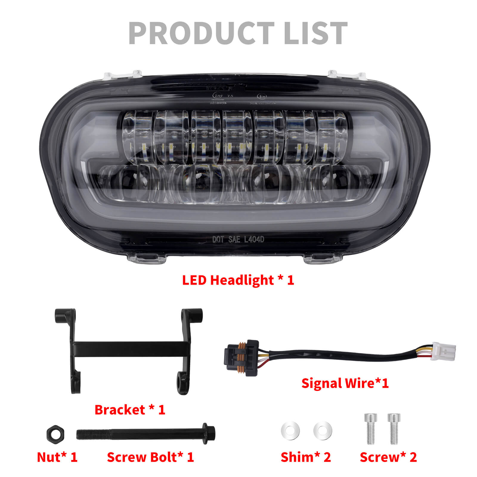LA028601_HCmotorku High-Performance LED Projector Headlight for Harley Fat Bob '08-'24 Product List