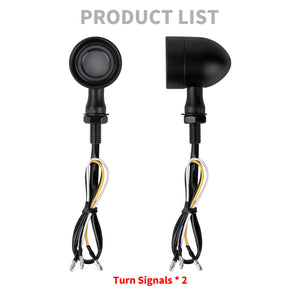 LA029001_HCmotorku_Motorcycle LED Turn Signals Front lights Bullet Indicator Mini Lights Universal-Black for Harley Kawasaki Honda Yamaha Suzuki Product List
