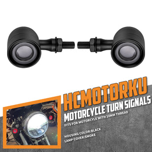 LA029003_HCmotorku_Motorcycle LED Turn Signals Front lights Brake Lights Bullet Indicator Mini Lights Universal-Black for Harley Kawasaki Honda Yamaha Suzuki Installtion