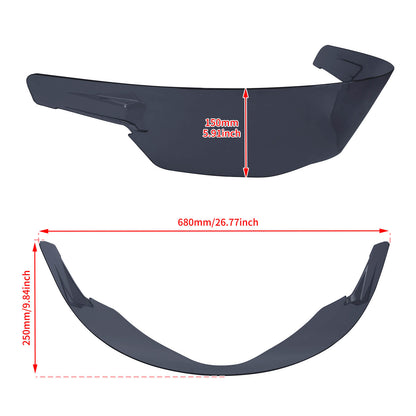 LA029101 HCmotorku Smoke ABS Headlight Protector Cover for Harley CVO Road Glide ‘23-’25 Road Glide ST ‘24-’25 Size